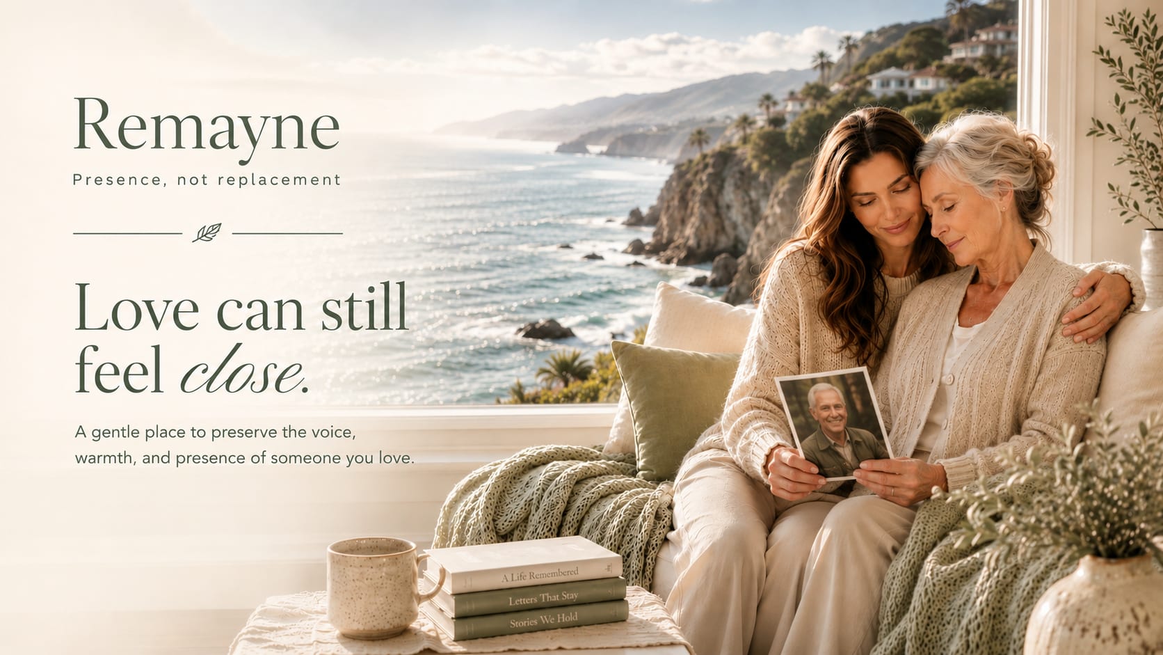 Remayne desktop hero: Love can still feel close.